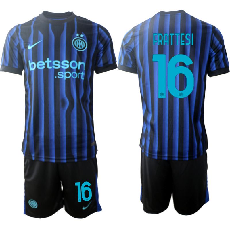 Men 2025-2026 Club Inter Milan CF home Black #16 Soccer Jersey